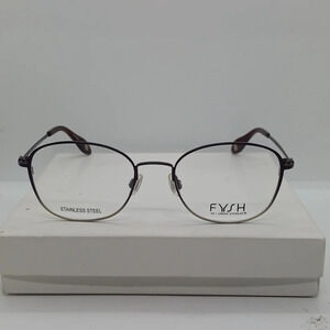 NWT WOMEN'S FYSH EYEGLASS FRAMES 3618 BURGUNDY